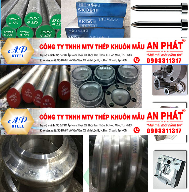 Sản phẩm từ thép ép nhôm h13 và skd61